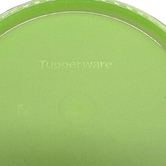Vintage Tupperware Clear Containers 250 Green Lids NOS 2-1/2 Cups Set of 6 - Picture 6 of 10